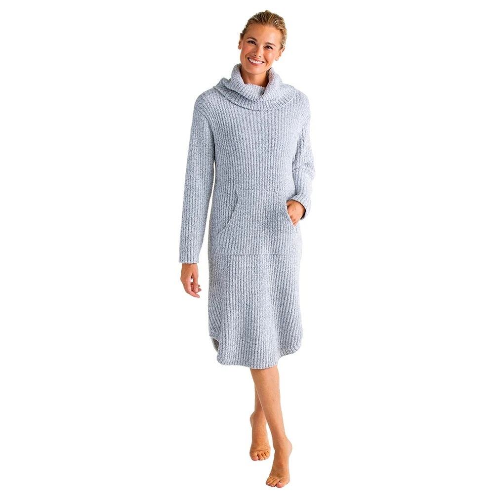 Softies Gray Marshmallow Slouch Turtleneck Lounger 2x-3x NEW